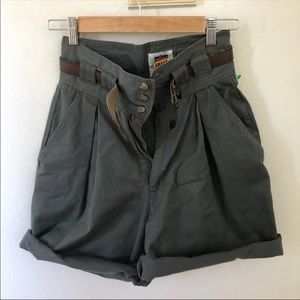 vintage green shorts